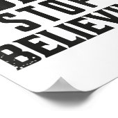 Glauben Sie weiter Motivations Poster (Ecke)