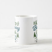 Glauben Sie weiterhin an Gottes Plan Schriftdevoti Kaffeetasse (Mittel)