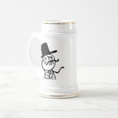 Glauben Sie wie ein Sir meme Comic Bierglas (Vorderseite Links)