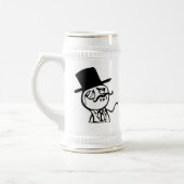 Glauben Sie wie ein Sir meme Comic Bierglas (Links)