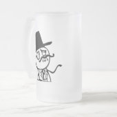 Glauben Sie wie ein Sir meme Comic Mattglas Bierglas (Vorderseite Links)