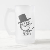 Glauben Sie wie ein Sir meme Comic Mattglas Bierglas (Links)