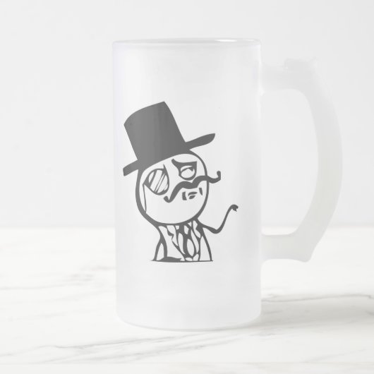 Glauben Sie wie ein Sir meme Comic Mattglas Bierglas (Rechts)