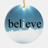 Glauben Sie Zitat Keramikornament (Vorne)