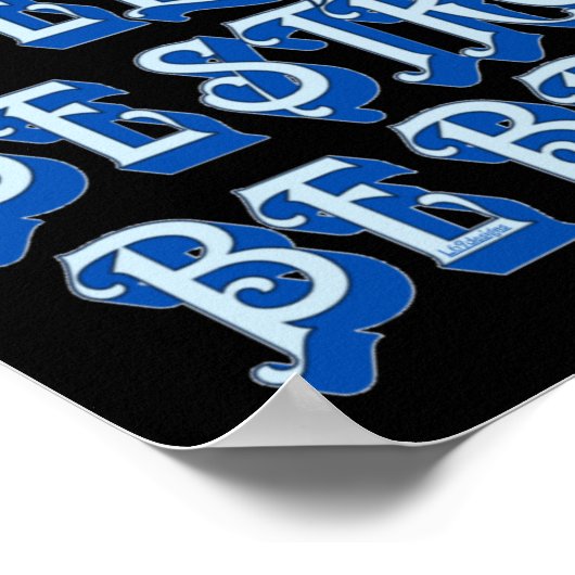 GLAUBEN, STARK SEIN, motivierend SEIN Poster (Ecke)