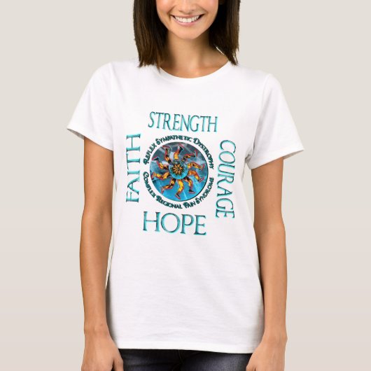 Glauben-Stärken-Mut-Hoffnung CRPS RSD T-Shirt (Vorderseite)