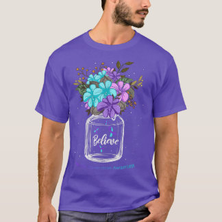 Glauben Suizidprävention Sensibilisierung Blume Ba T-Shirt