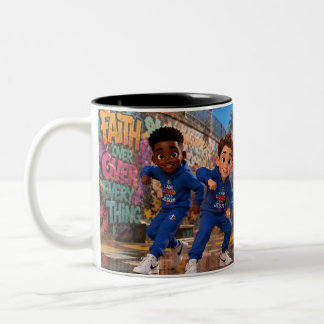 Glauben-über-alles-Charakter-Tasse Zweifarbige Tasse