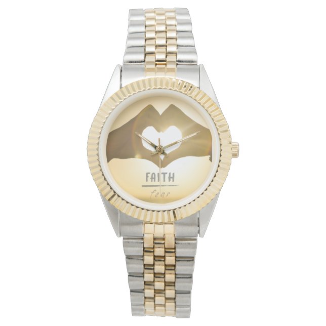 GLAUBEN ÜBER ANGST ARMBANDUHR (Vorderseite)