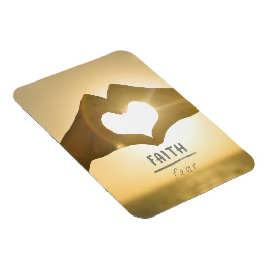 GLAUBEN ÜBER ANGST FOTO MAGNET (Rechte Seite)