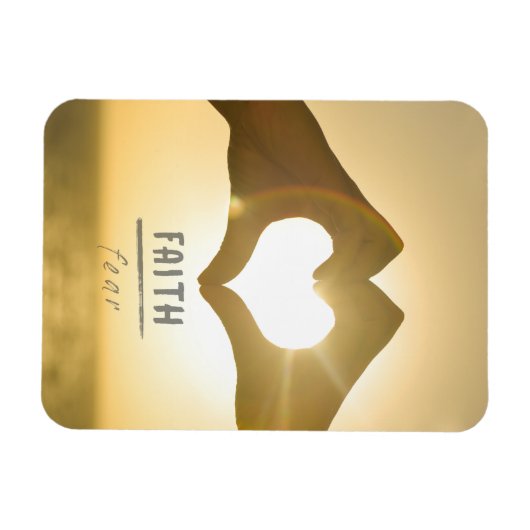 GLAUBEN ÜBER ANGST FOTO MAGNET (Horizontal)