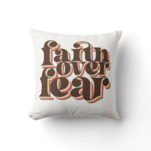 Glauben über Angst Moderne Retro Christliche Inspi