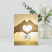 GLAUBEN ÜBER ANGST POSTCARD POSTKARTE (Stehend Vorderseite)