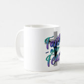 Glauben über Angst Selbstmord Bewusstsein Cross Gr Kaffeetasse (Vorderseite Links)