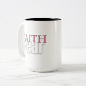 GLAUBEN ÜBER ANGST Tasse (Vorderseite Links)