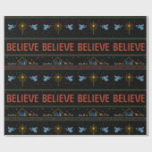 GLAUBEN Ugly Christmas Sweater Religious Christlic Geschenkpapier (Flach)