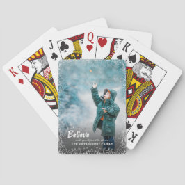 Glauben und erreichen für die Sterne Weihnachten F Spielkarten
