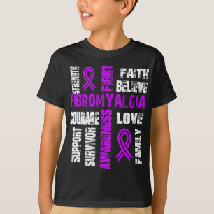 Glauben und Kampf Fibromyalgie T-Shirt