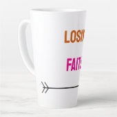 Glauben verlieren Text farbenfroh Milchtasse (Linke Ecke)