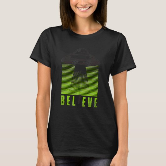Glauben Verschwörungstheorie Alien Alien T-Shirt (Vorderseite)