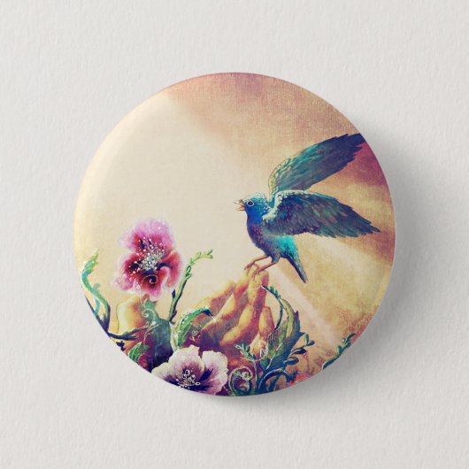 Glauben-Vogel Button (Vorderseite)