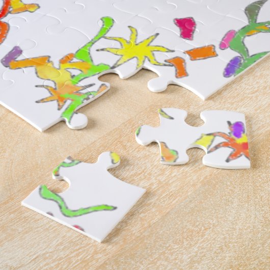 Glauben Wasserfarben Typografie Confetti Art Puzzle (Seite)
