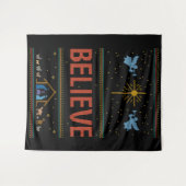 GLAUBEN Weihnachten Sweater Christlicher Gott Jesu Wandteppich (Vorderseite (Horizontal))