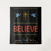 GLAUBEN Weihnachten Sweater Christlicher Gott Jesu Wandteppich (Vorderseite)