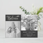 glauben | Weihnachtsfotografie im Kopfbrett Feiertagskarte (Stehend Vorderseite)