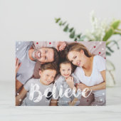 GLAUBEN | Weihnachtskarte Feiertagskarte (Stehend Vorderseite)