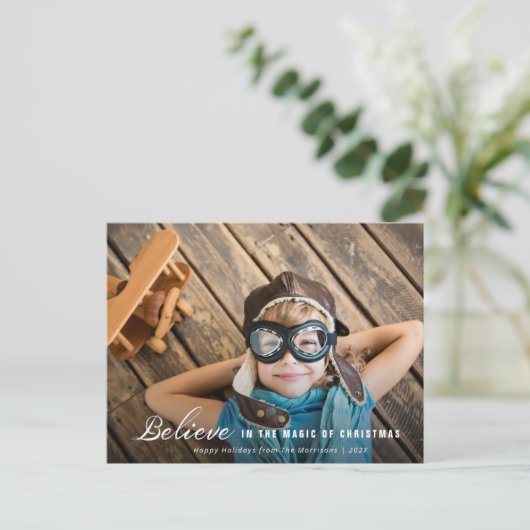 GLAUBEN | Weihnachtskarte Postkarte (Stehend Vorderseite)