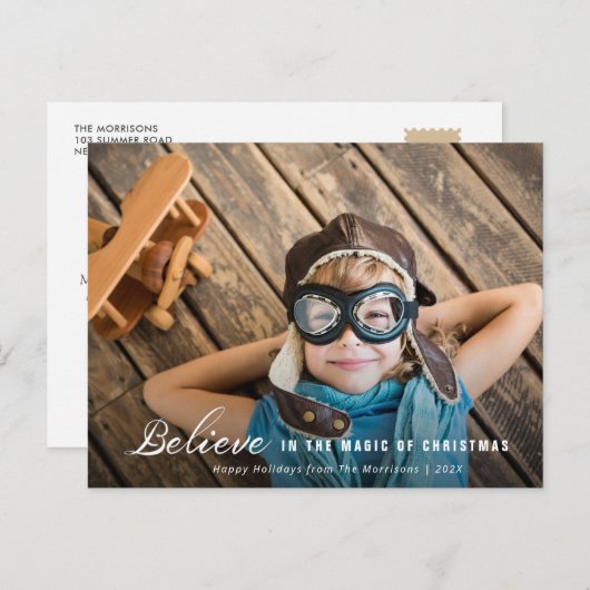 GLAUBEN | Weihnachtskarte Postkarte (Vorne/Hinten)