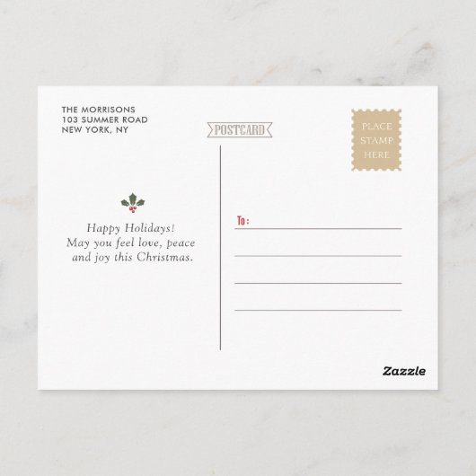 GLAUBEN | Weihnachtskarte Postkarte (Rückseite)