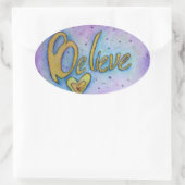 Glauben Word Art Inspiration Sticker Decals (Tasche)