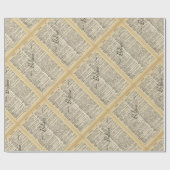 "Glauben" Wörterbuchseiten Geschenkpapier (Flach)