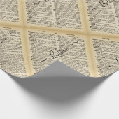 "Glauben" Wörterbuchseiten Geschenkpapier (Ecke)