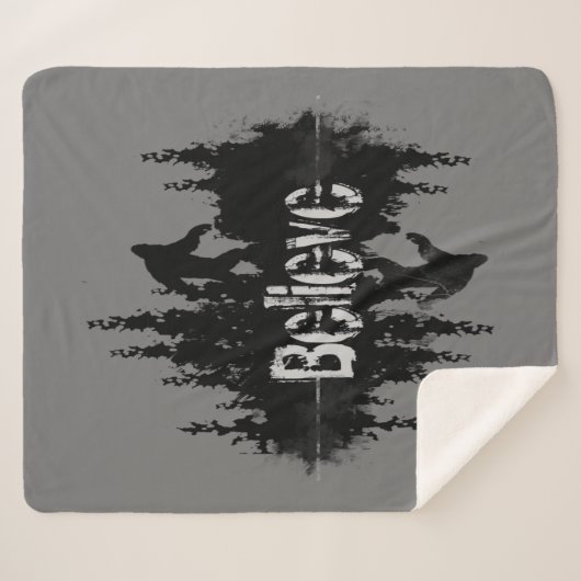 Glauben Zitat der Legende Sasquatch Bigfoot Sherpadecke (Vorderseite (Horizontal))