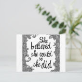 glaubend postkarte (Stehend Vorderseite)