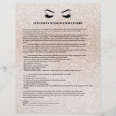 GLAUBENDE EYELASH EXTENSION CONSENT FORMULAR FLYER (Vorne)