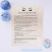 GLAUBENDE EYELASH EXTENSION CONSENT FORMULAR FLYER (Einzeln)