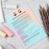 GLAUBENDE EYELASH EXTENSION CONSENT FORMULAR FLYER