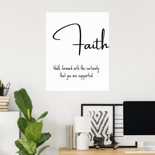 Glaubens-Inspirations-Wandbild Poster