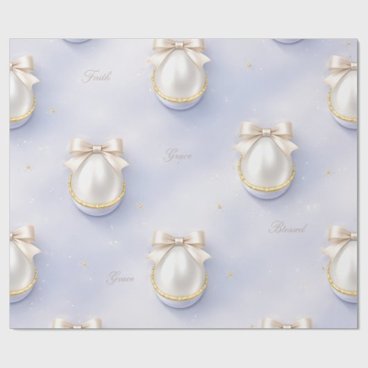 Glaubens-Perlen-Verpackungspapier Elegantes Bogen- Geschenkpapier (Flach)
