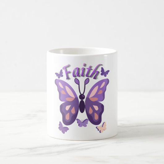 Glaubens-Schmetterling-Kaffeetasse Kaffeetasse (Mittel)