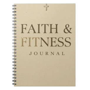 Glaubens- und Fitness-Tagebuch – Christlicher Trai Notizblock