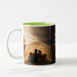 Glaubens- und Planungsbuch-Zitat Zweifarbige Tasse