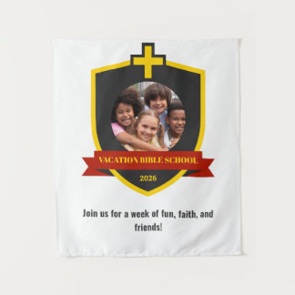 Glaubensbanner Christlicher Schild mit Kreuz VBS 2 Wandteppich