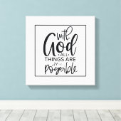 Glaubensbasierte Bejahung Leinwanddruck (Insitu (Holzboden))