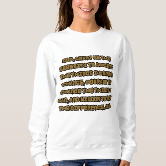Glaubensbasierte Gebetskorrektur für Frauen Sweatshirt (Vorderseite)