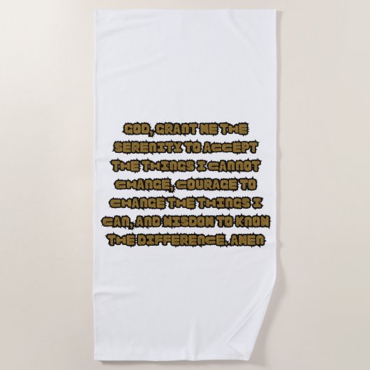 Glaubensbasierte Gelassenheit Gebetskurs Strandtuc Strandtuch (Vorderseite)